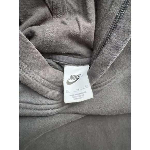 Rare Vintage Y2K Nike Swoosh Black Hoodie Youth XL Black Sweater Sports - Picture 6 of 8